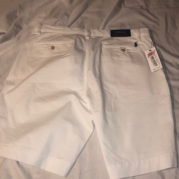 Men’s White RLP Shorts - Picture 2 of 3